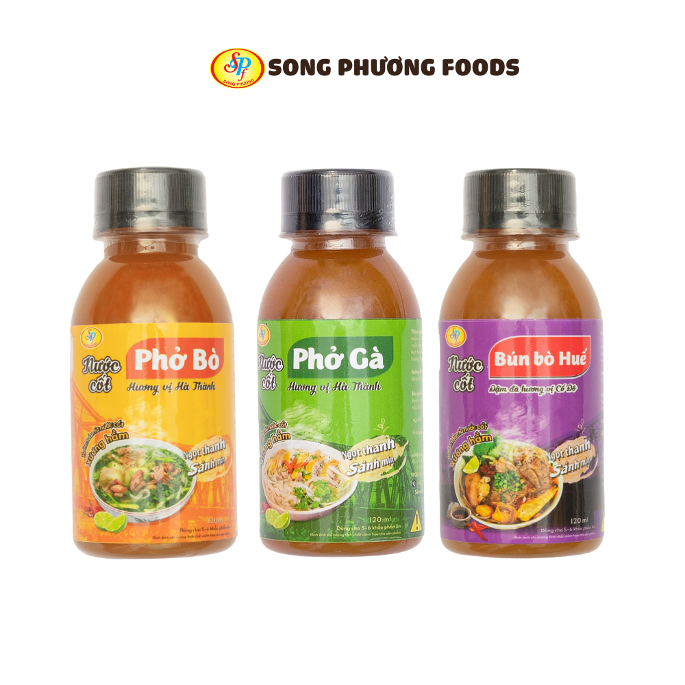 Nước cốt bún phở Song Phương - Hàng xuất khẩu Nhật - chai 120ml