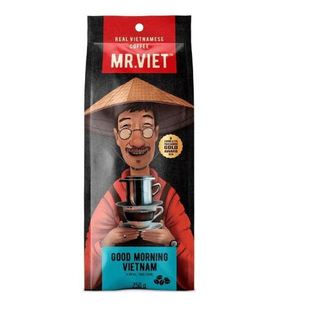 Cà phê hạt rang Good Morning Vietnam Mr Viet 250g - Mr Viet Good Morining Roasted Whole Bean 250g