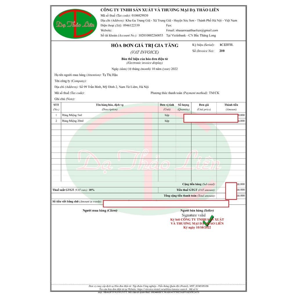 Tinh dầu RM-DTL 5ml / 20ml