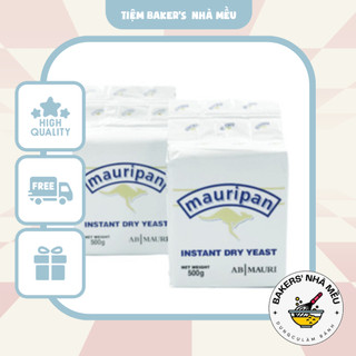 Men khô bánh ngọt/ men nở/ men mauripan màu vàng 500g/gói dùng làm bánh mì ngọt, bánh bò