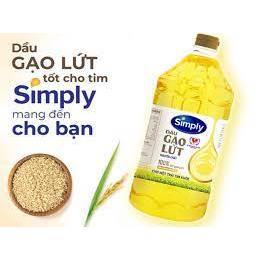 Dầu gạo lứt simply 2l