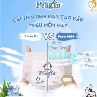 ( Tặng chăn/xe chòi ) Combo 4 bịch bỉm Tiny Pengin đủ size S/M/L/XL/XXL/3X