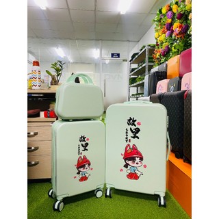 Giảm 50% Combo vali set cute ( 20/24 cốp nhỏ)