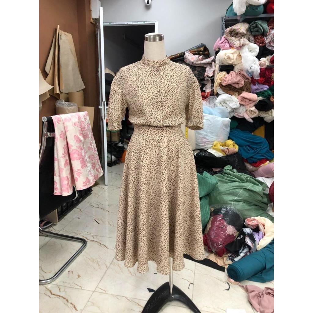 Set áo hoa nhí + chân váy-10530