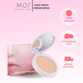 Phấn Phủ M.O.I Baby Skin Powder Kiềm Dầu Kháng Nước 10g màu No.2 Tone Tự Nhiên