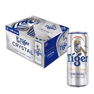 Thùng 20 lon bia tiger crystal 330ml