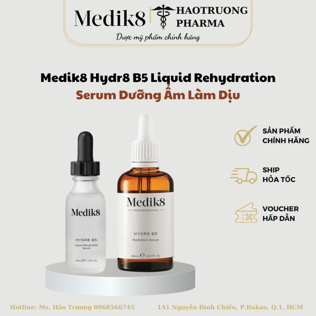 Serum B5 Medk8 serum phục hồi cấp ẩm Medik8 Hydr8 B5 Hydration 60mli