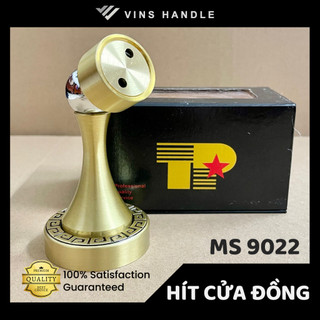 Chặn cửa nam châm chống va đập cao cấp bằng đồng thau - hít chân cửa cao cấp