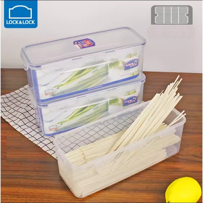 Hộp Nhựa Bảo Quản Thực Phẩm Để Tủ Lạnh Có Khóa 4 Cạnh Kín Hơi Classic Lock&Lock 3.4L HPL848