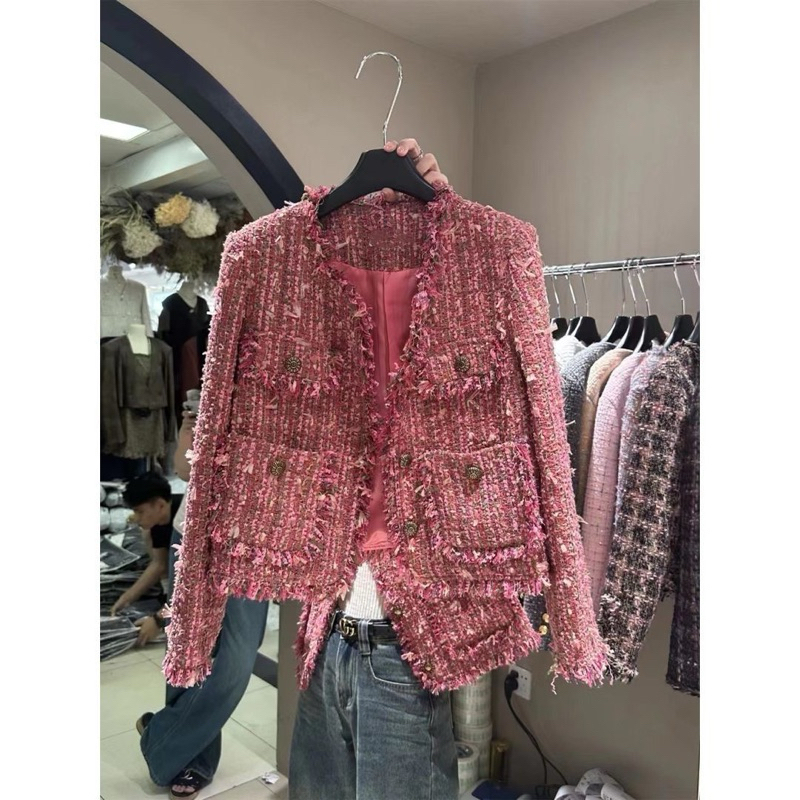 Áo Khoác Dạ Tweet Thu Đông Kiểu Pháp Lót Dày Dặn Có Độn Vai Siêu Xinh