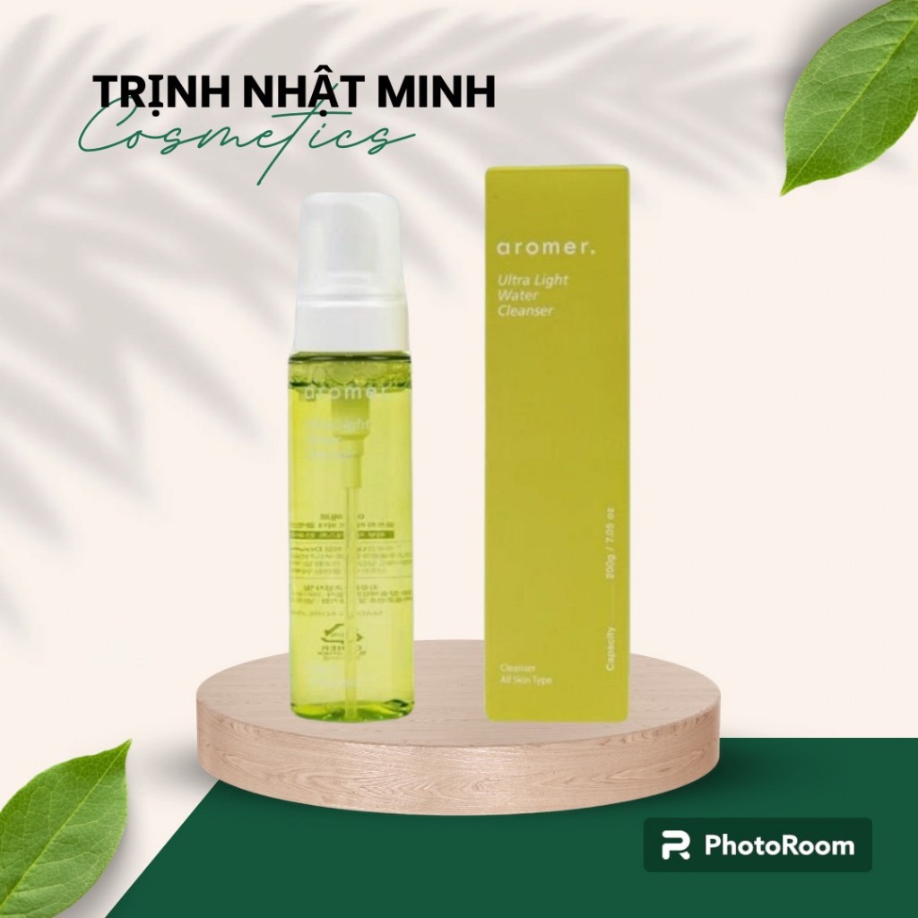 Nước tẩy trang aromer 200ml sạch sâu loại bỏ bụi bẩn bã nhờn dùng cho mọin loại da