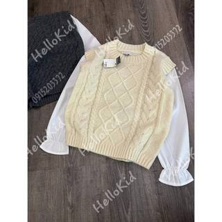 Áo len phối sơmi prima cho bé