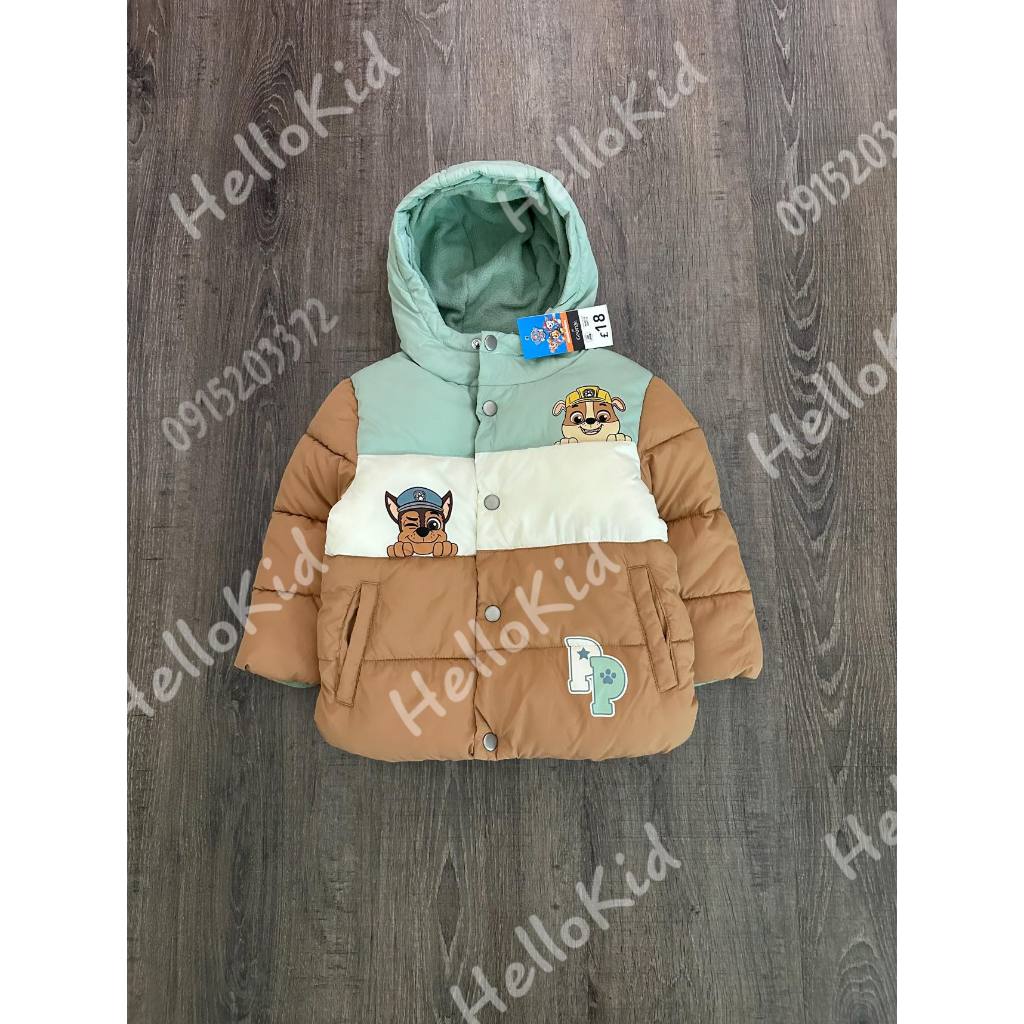 Áo khoác phối màu Paw cho bé