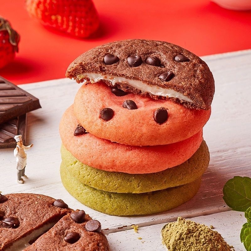 Bánh quy socola chip nhân mochi dẻo - Đài Loan | Ăn vặt ngon rẻ TaNo