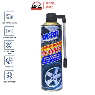 Keo Bơm Vá Vỏ Ô Tô Xe Máy Abro Quick Fix Tire Inflator 340g
