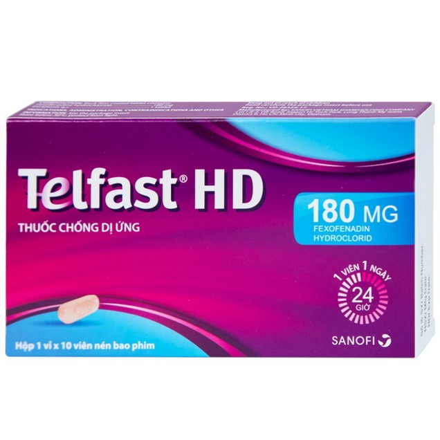 ✅  Telfast HD 180mg Dị Ứng Sổ Mũi Hộp 10 Viên