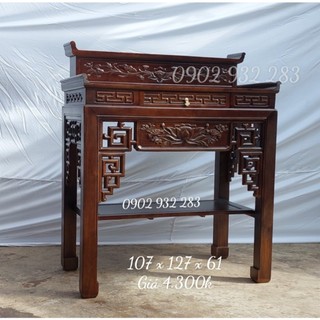 Bàn thờ gỗ tự nhiên 1 tầng và 2 tầng mẫu hiện đại