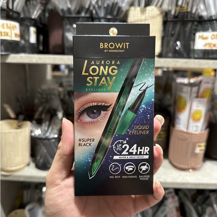 Kẻ Mắt Nước Browit By Nongchat Ultra Fine Eyeliner 0.01mm 2 màu Nâu, Đen Chống Nước, Không Lem, Không Trôi