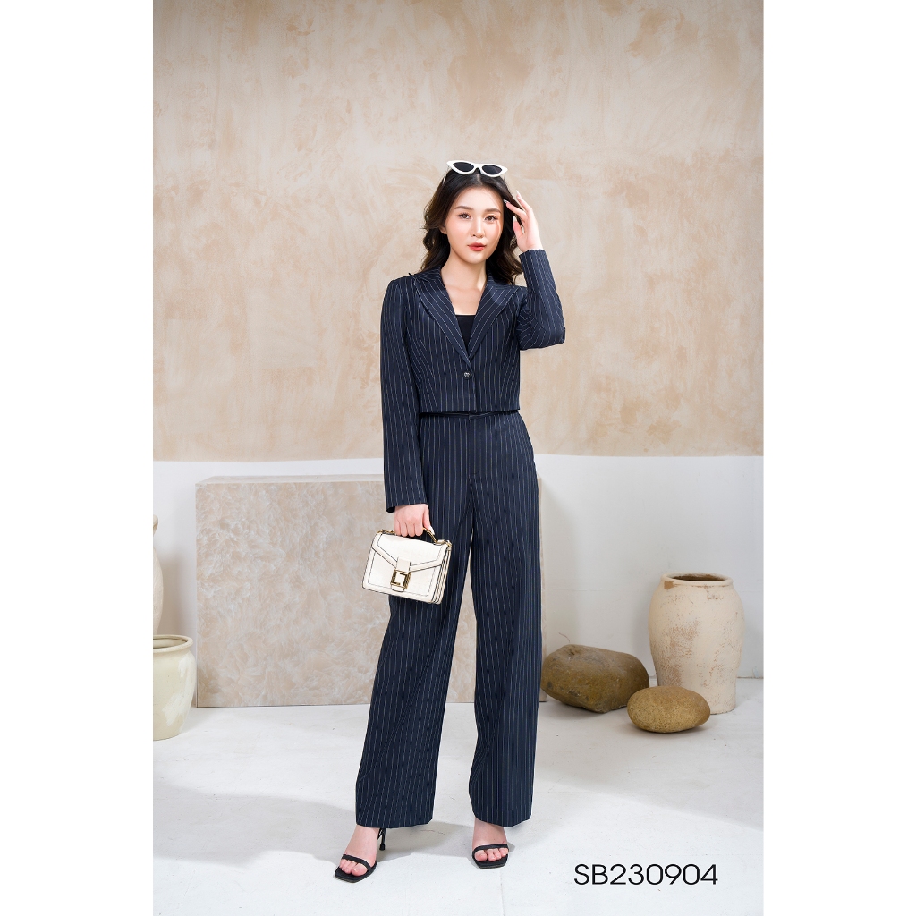 Sét Bộ Vest Kẻ Sọc LENDO SB230904