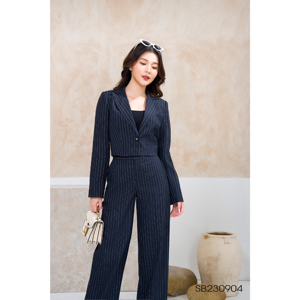 Sét Bộ Vest Kẻ Sọc LENDO SB230904