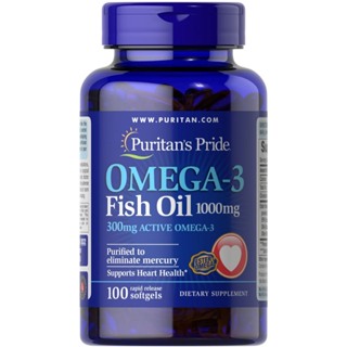 Viên uống dầu cá Omega 3 Puritan s Pride 1000mg, bổ mắt, não, tim mạch