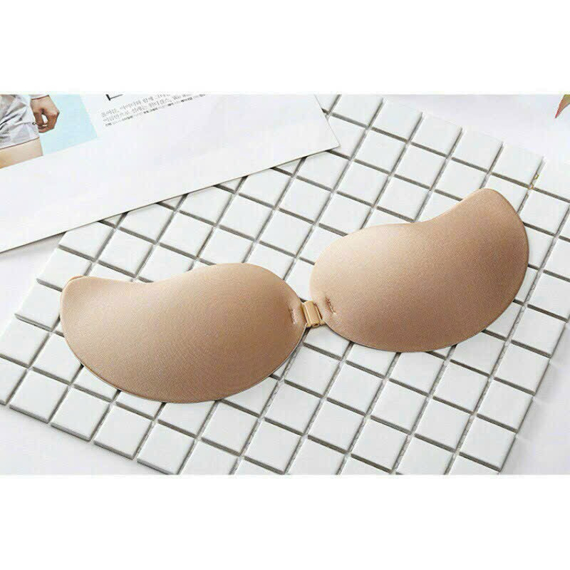 Miếng dán nâng ngưc xoài silicon tạo khe không dây cài trước, bra dán ngực