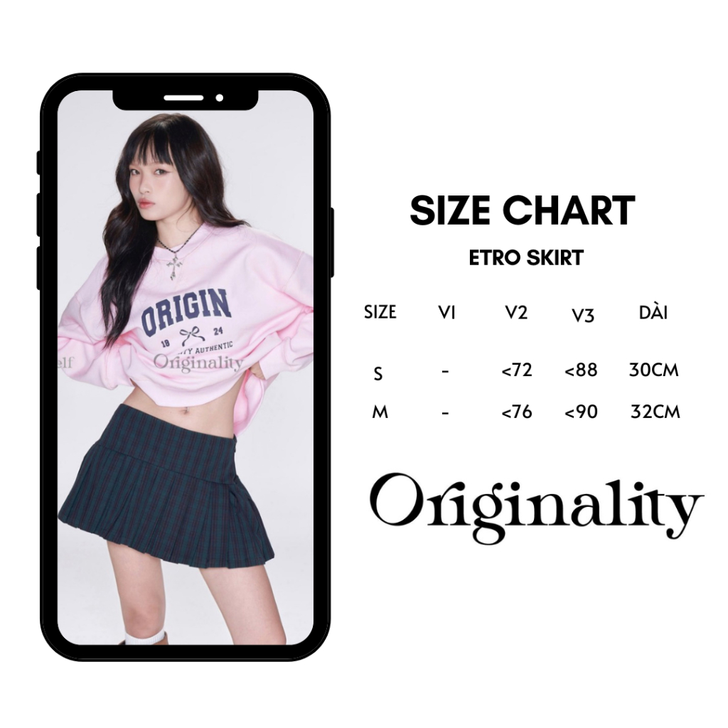 ORIGINALITY - CHÂN VÁY NGẮN XẾP LY LƯNG THẤP - ETRO SKIRT