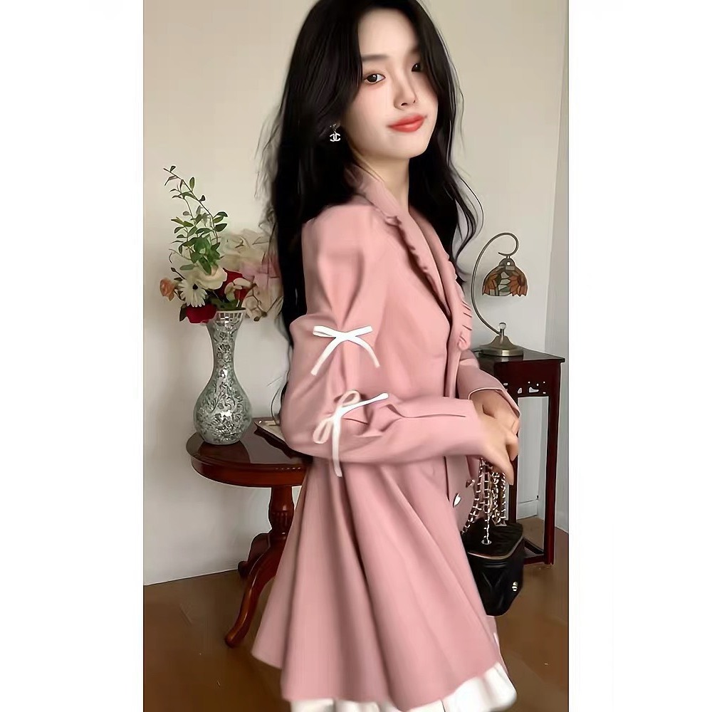 ĐẦM VEST SƠ MI HỒNG BÁNH BÈO