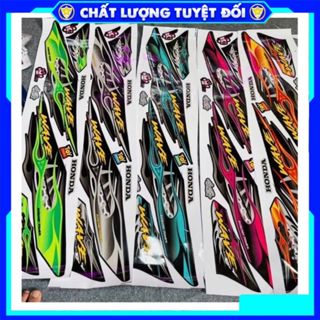 Tem Rời 3 Lớp Mẫu Lửa Cháy Wave 50/100/110cc Đang Hót Nhất Hiện Tại