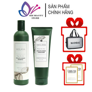 Dầu gội gừng Weilaiya chính hãng 400ml giúp ngăn ngừa rụng tóc kích thích mọc tóc dưỡng tóc chắc khỏe