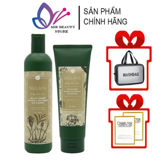 Dầu Gội Weilaiya Tinh Chất Gừng Hà Thủ Ô, Dầu Xả Gừng Ngăn Rụng Tóc Dưỡng Tóc Chắc Khỏe Bóng Mượt