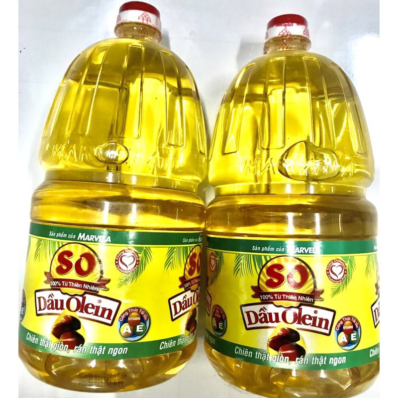 Dầu ăn SO Olein Marvela chai 2L