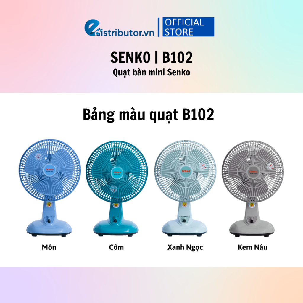 Quạt bàn mini SENKO B102 - màu ngẫu nhiên