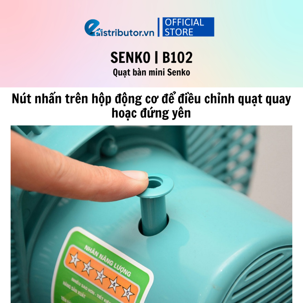 Quạt bàn mini SENKO B102 - màu ngẫu nhiên