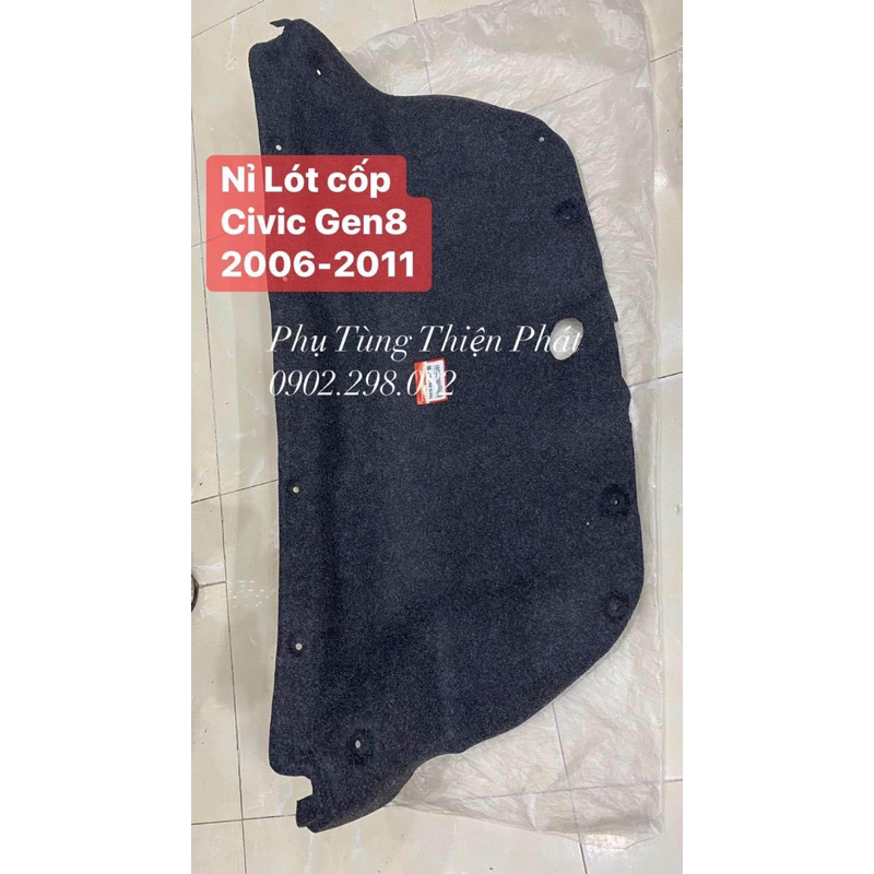 Chống nóng capo cốp xe ô tô honda Civic 2006-2011 hàng đẹp tấm nỉ cách nhiệt capo