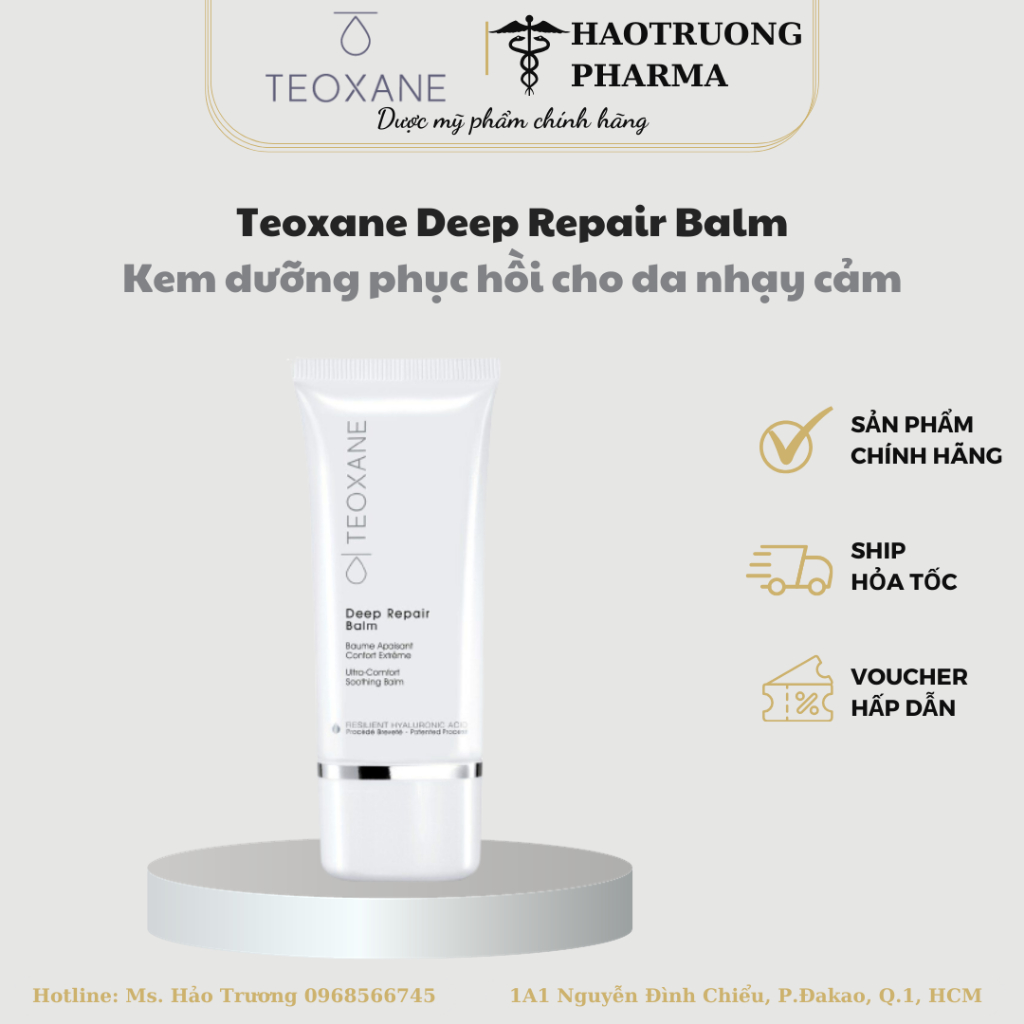 Kem dưỡng phục hồi cho da nhạy cảm Teoxane Deep Repair Balm 30ml