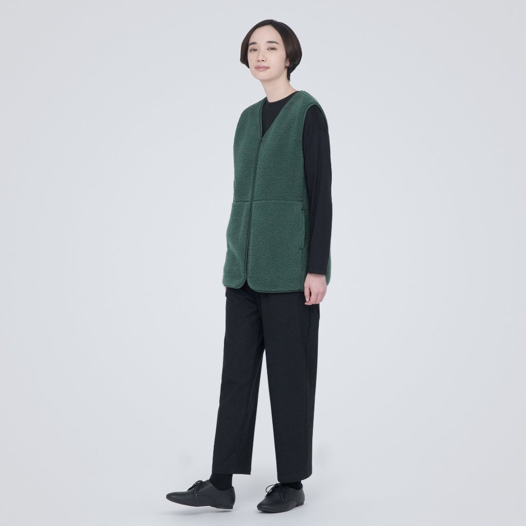 MUJI ÁO VEST GIẢ LÔNG