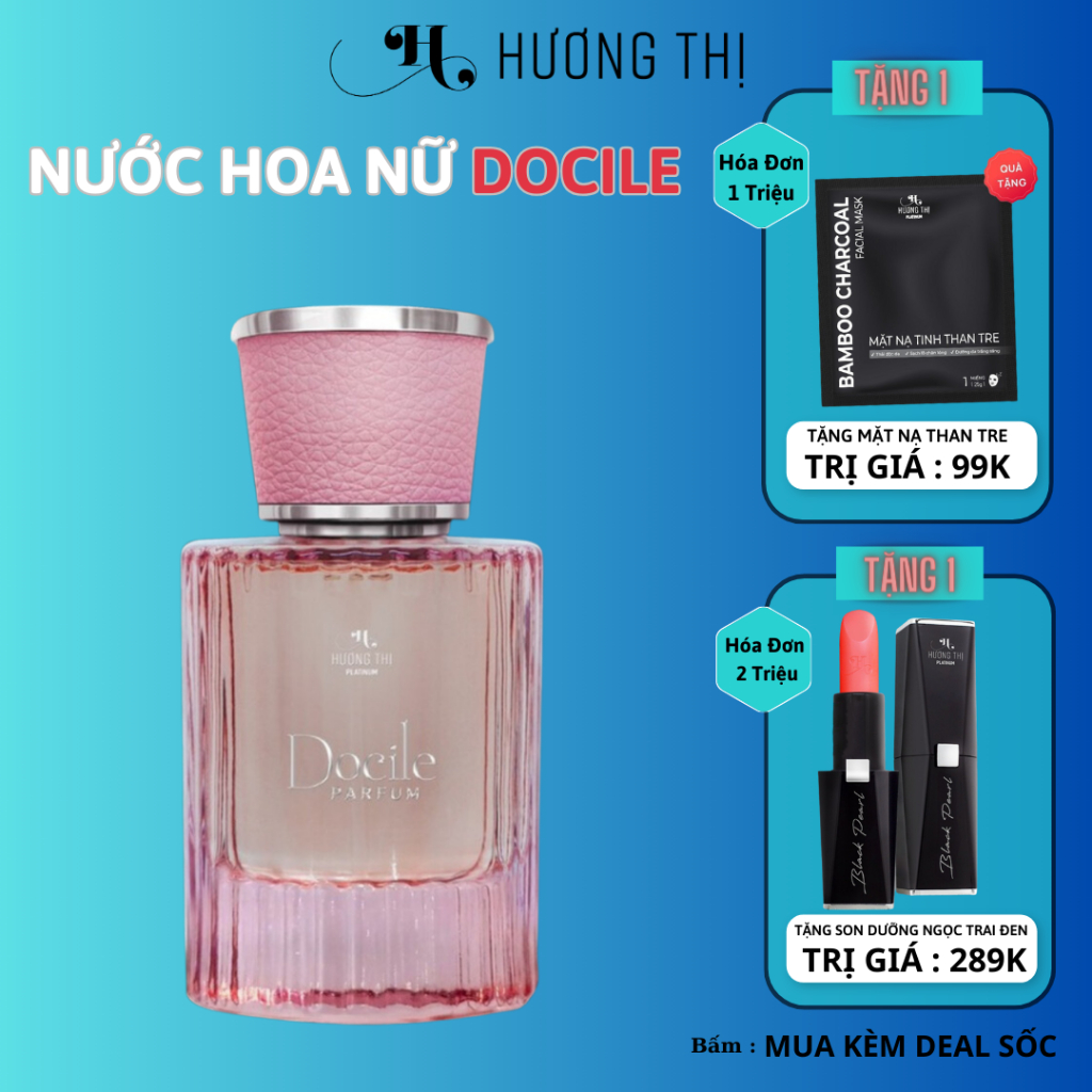 Nước hoa Nữ DOCILE Mỹ phẩm Hương thị lưu hương 8-10h chai 50ml