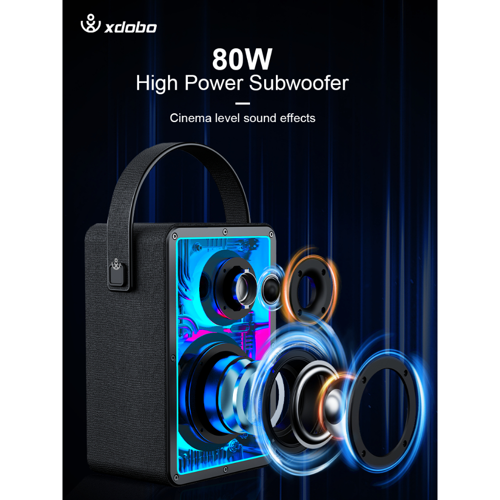 Loa Bluetooth Xdobo Memory 1972 không dây loa sâu trầm Loa chế độ TWS trong nhà ngoài trời không thấm nước - Yourbox.vn
