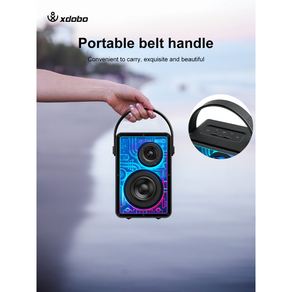 Loa Bluetooth Xdobo Memory 1972 không dây loa sâu trầm Loa chế độ TWS trong nhà ngoài trời không thấm nước - Yourbox.vn