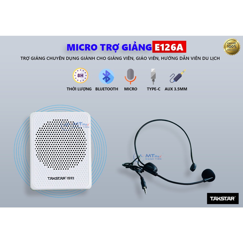 Máy Trợ Giảng Takstar E126A - E126W - E300W - E8W - 4 Micro Trợ Giảng Chuyên Dùng Giảng Viên Hướng Dẫn Viên DL