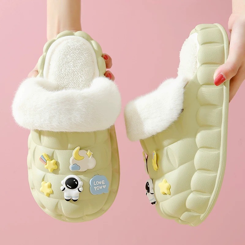 Dép sục lót bông, dép bông có thể tháo rời đi trong nhà mùa đông - TinTinStore