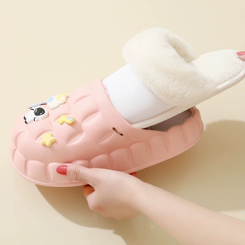 Dép sục lót bông, dép bông có thể tháo rời đi trong nhà mùa đông - TinTinStore