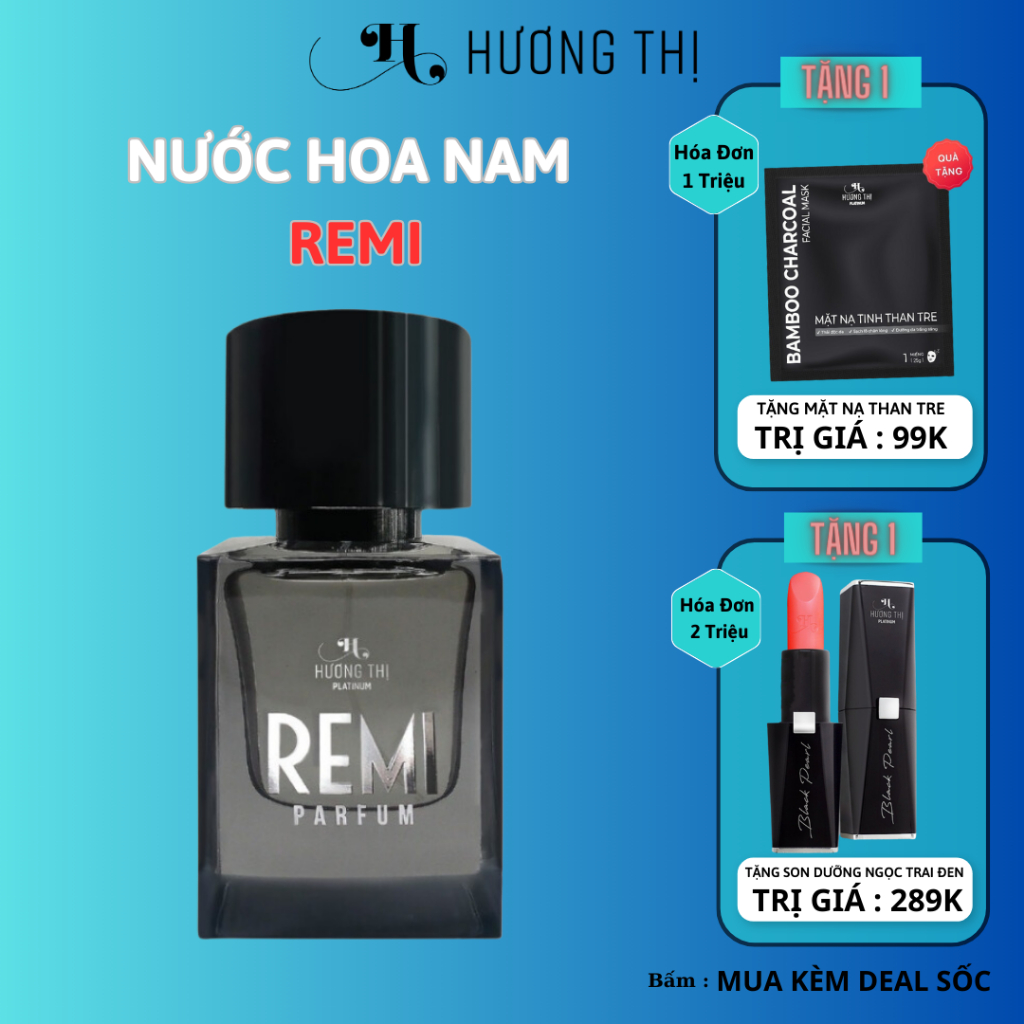 Nước hoa nam cao cấp REMI Mỹ phẩm Hương thị 50ml