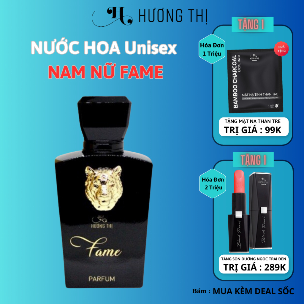 Nước hoa nam nữ Unisex FAME mỹ phẩm Hương thị 60ml