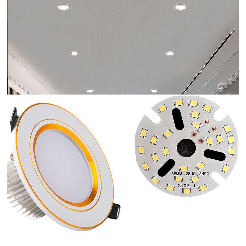 Bóng Led 9w 7w 5w thay thế đèn âm trần, đèn downlight dùng chấn lưu