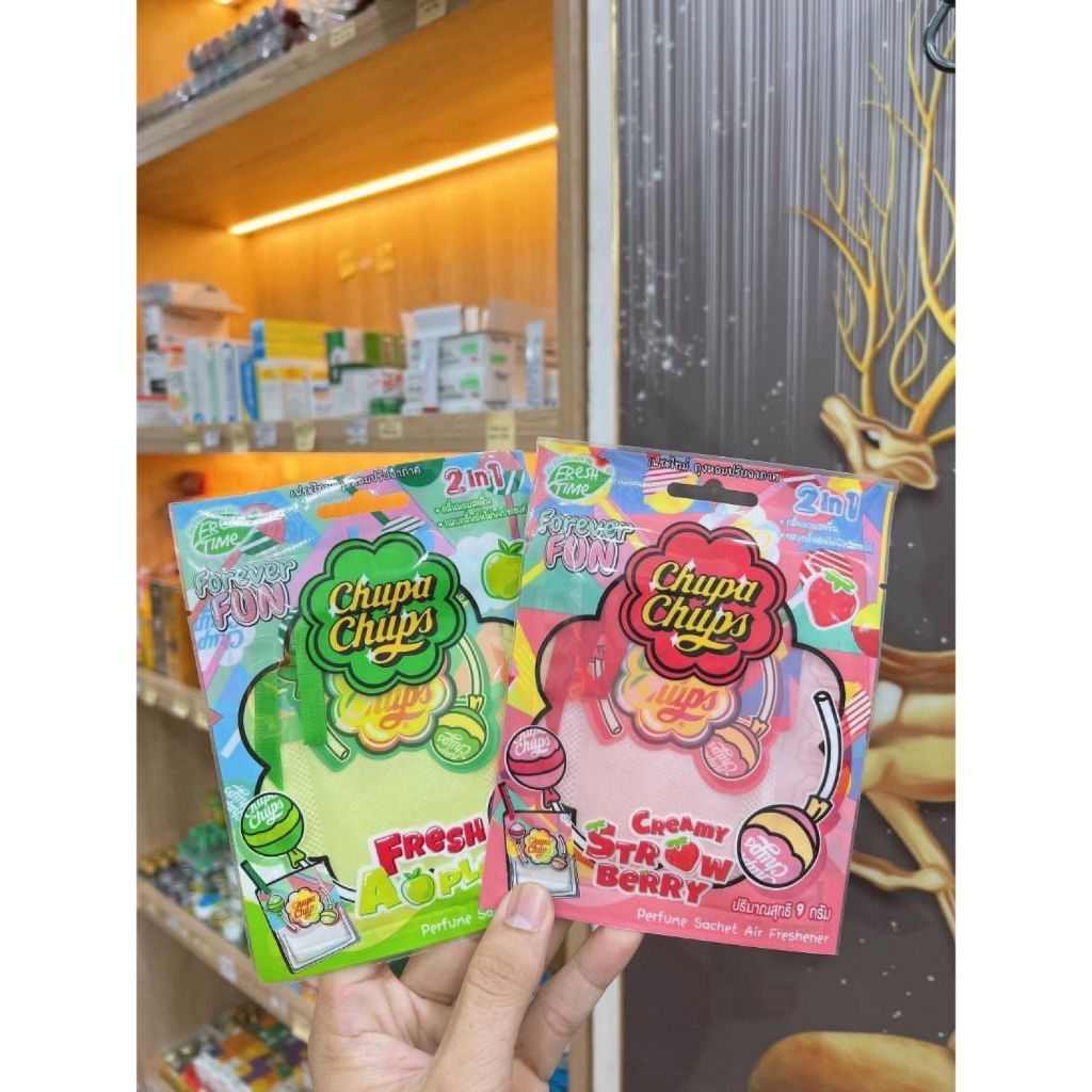 Túi thơm hương kẹo trái cây ngọt Chupa Chups Air Freshener Thái Lan - 9gr hương ngọt ngào tươi mát