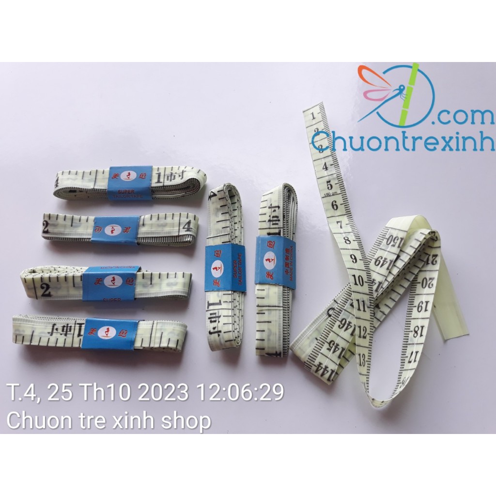 Đồ 1k Thước dây mềm không bọc sắt đo cả thế giới, kiểm tra sức khỏe độ dài 1.5 mét