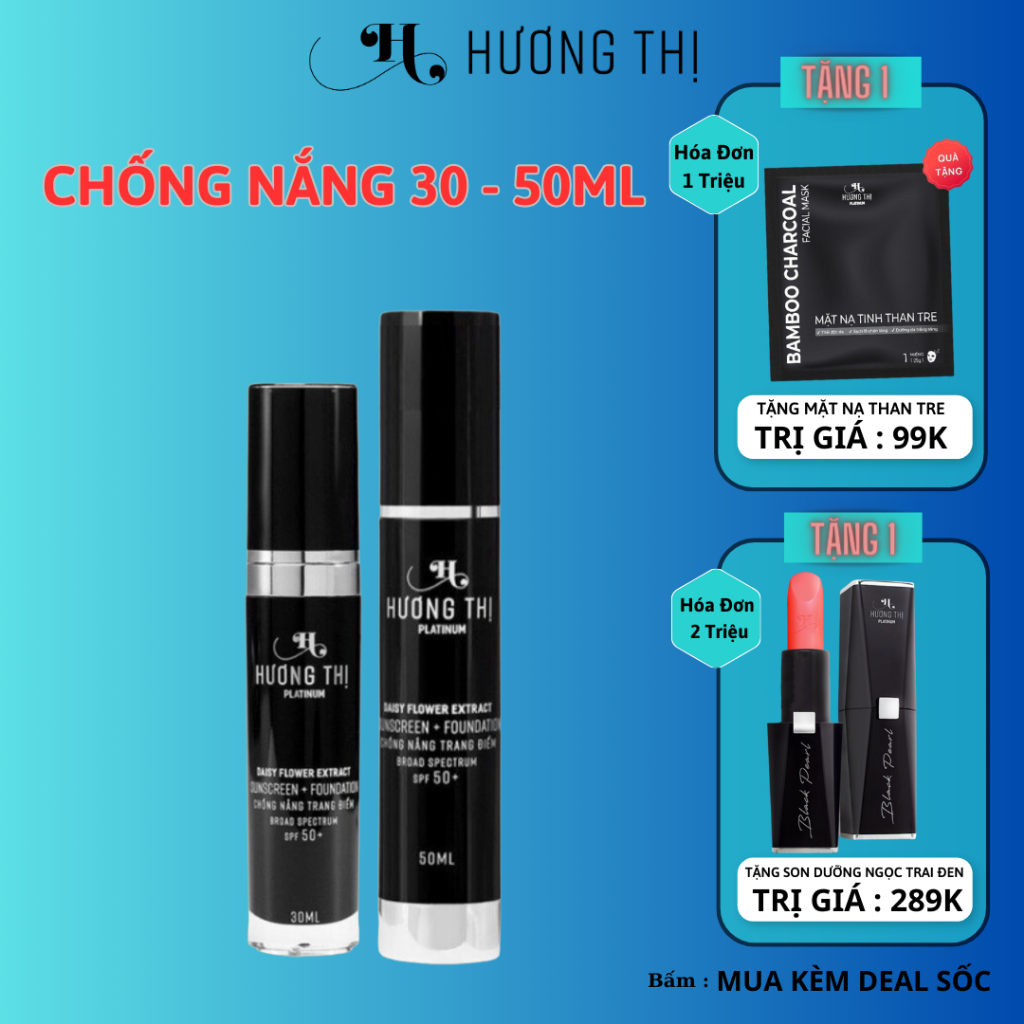 Kem chống năng và trang điểm Mỹ phẩm Hương thị 30 - 50ml