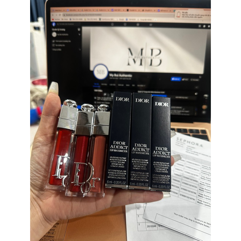 Son Dior Addict Lip Maximizer 6ml - 001 009 038 012 024 028 038 039 CHÍNH HÃNG